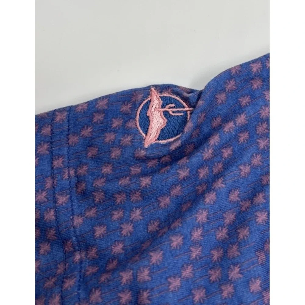 Criquet Men's L Navy Cotton Short‎ Sleeve Shirt